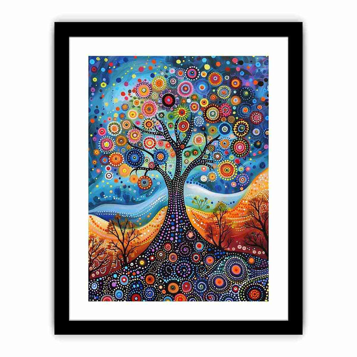 Dot Tree   Art Print