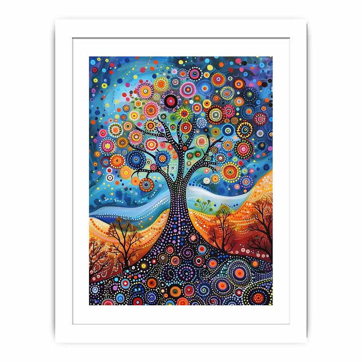 Dot Tree  Streched canvas