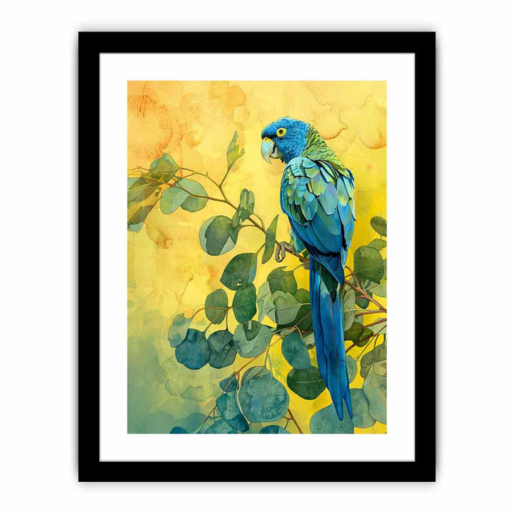 Blue Parrot   Art Print