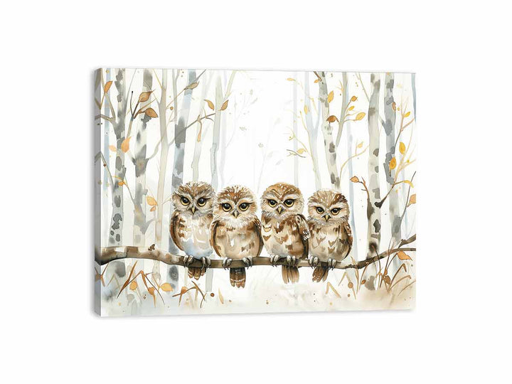 Owl Party Canvas Print