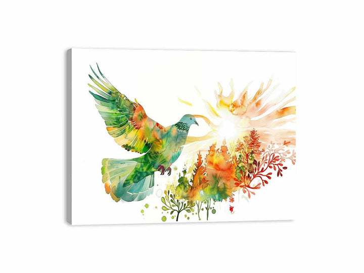 Elegant Dove Canvas Print