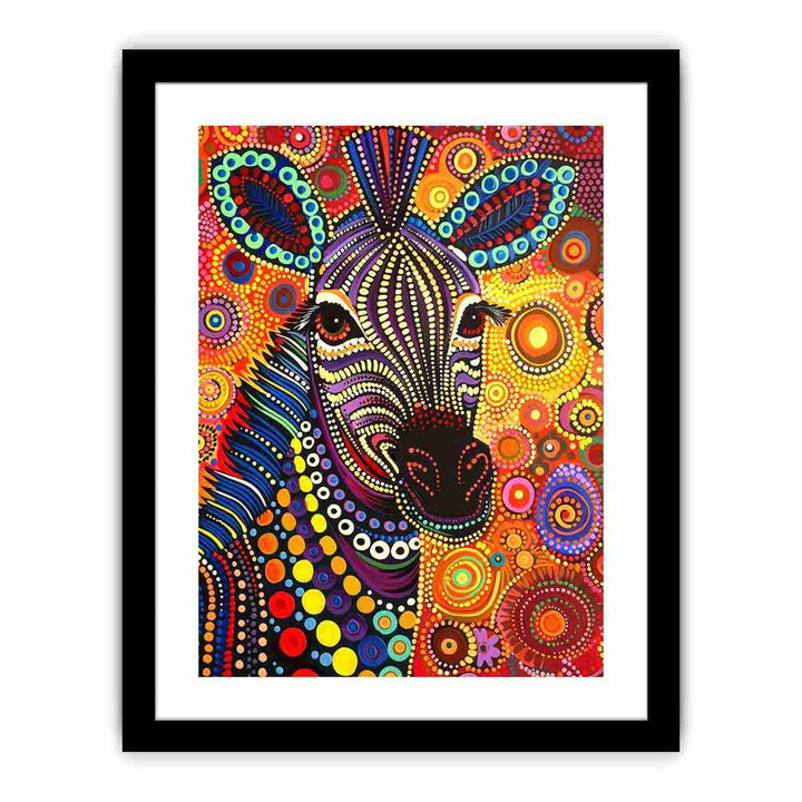 Colorful Zebra   Art Print