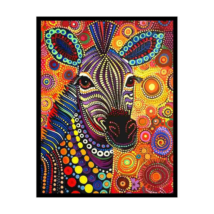 Colorful Zebra   Painting