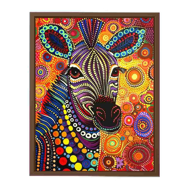 Colorful Zebra   Poster