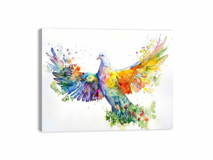 Elegant Dove  Canvas Print