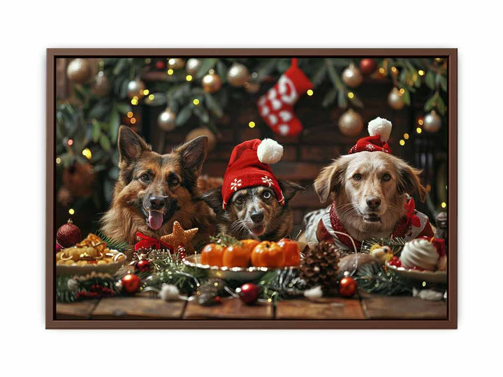 Festive Dogs  Poster