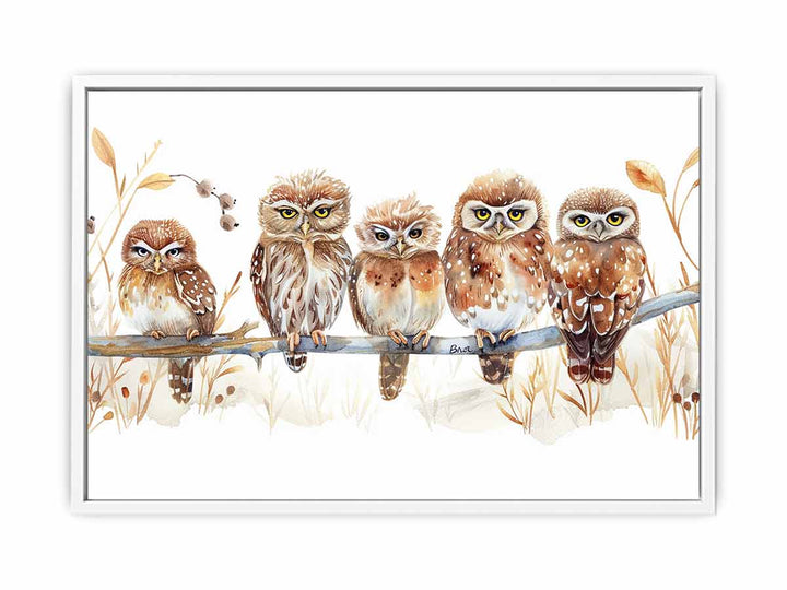 Owl Party  Framed Print