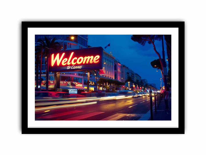Welcome to Cannes  Art Print