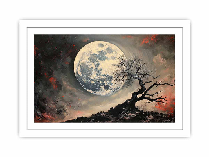 Moon  Streched canvas