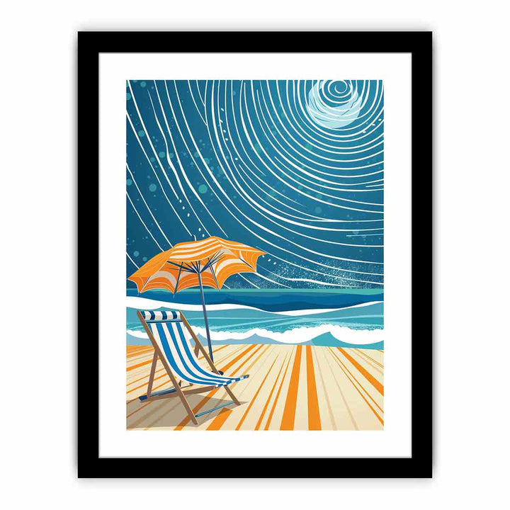 Beach Chair   Art Print