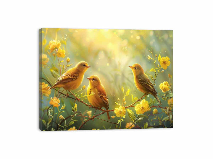 Spring Birds  Canvas Print