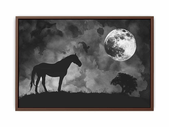 Horse & Moon  Poster