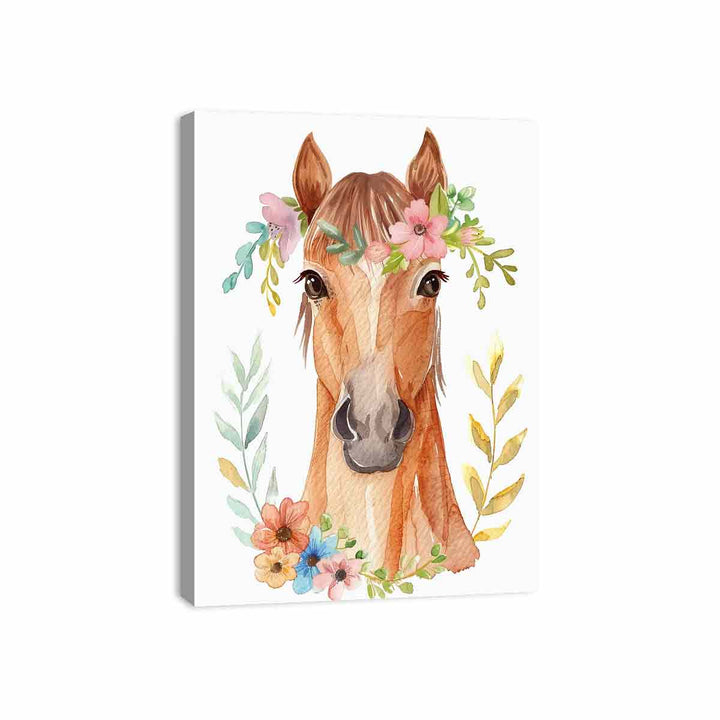 Cute Horse Canvas Print