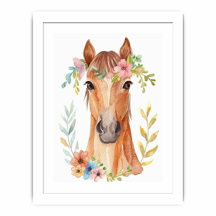 Cute Horse Streched canvas