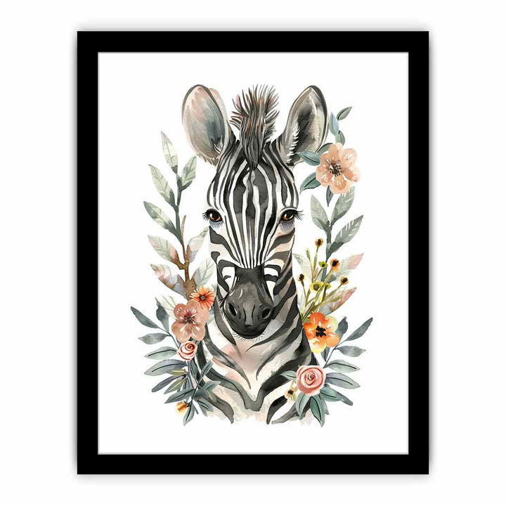 Cute Zebra  Art Print