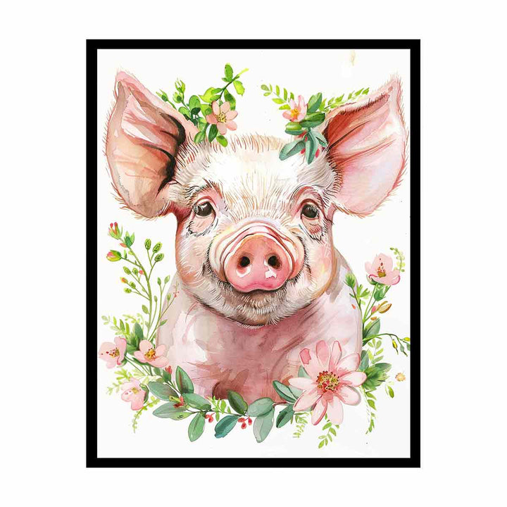 Cute Pig  Painting