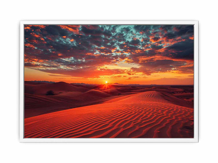 Desert Sun Framed Print