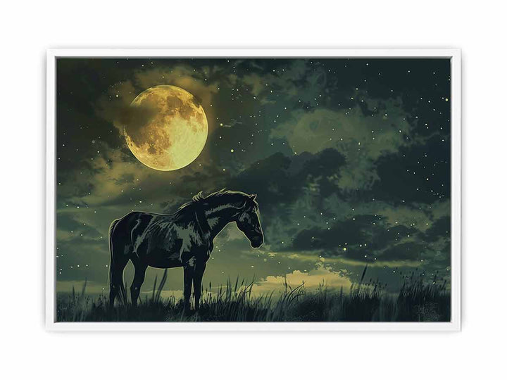 Full Night Moon Framed Print