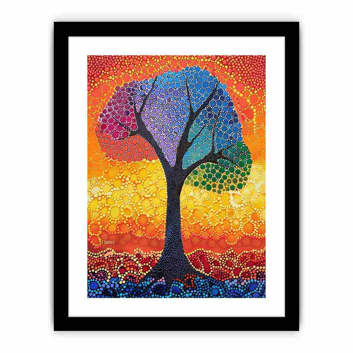 Colorful Tree   Art Print