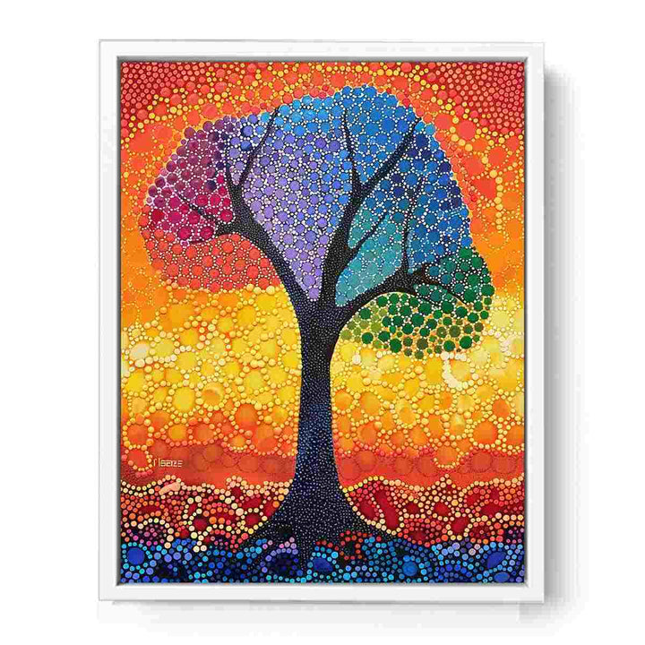 Colorful Tree  Framed Print