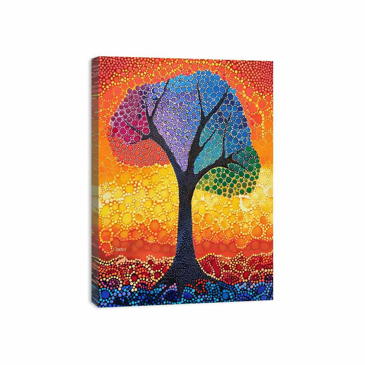 Colorful Tree  Canvas Print