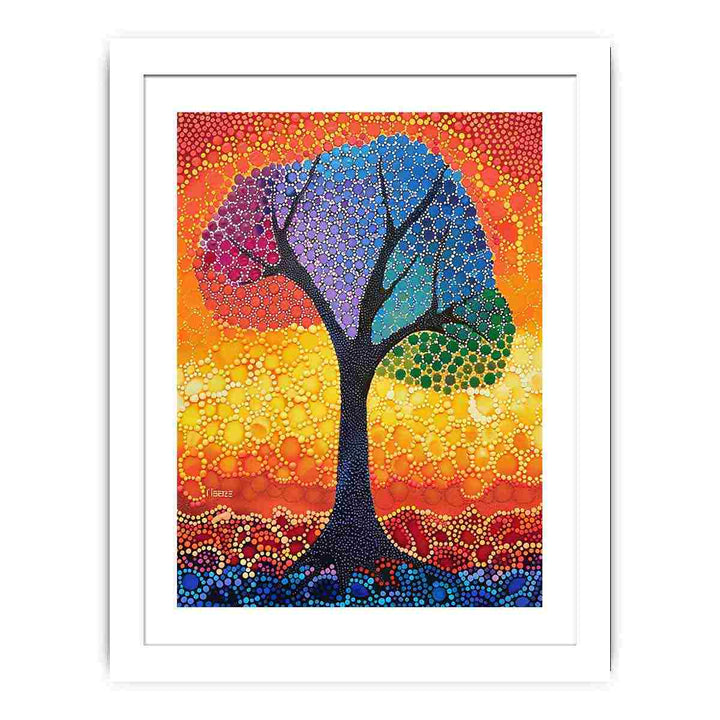 Colorful Tree  Streched canvas