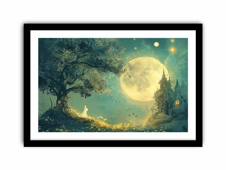 Moon Tree  Art Print