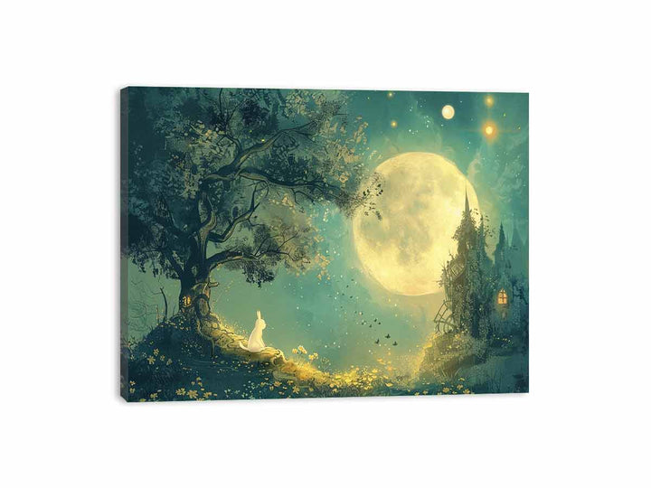 Moon Tree Canvas Print