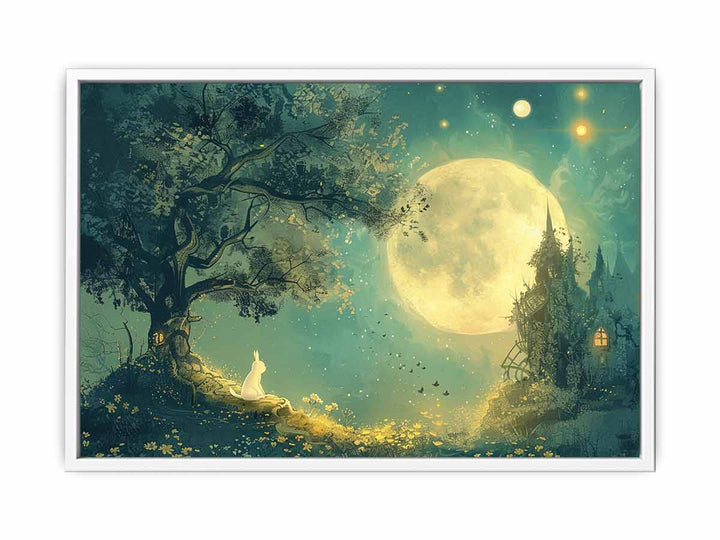 Moon Tree Framed Print