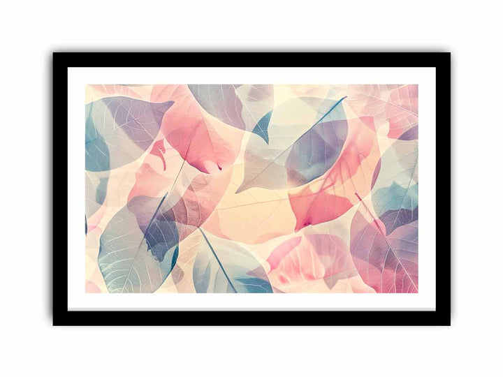 Pastel Leaves   Art Print