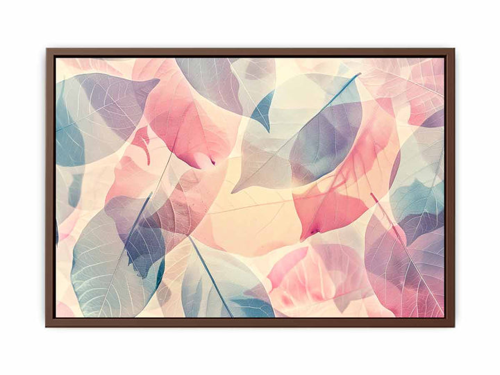 Pastel Leaves   Poster