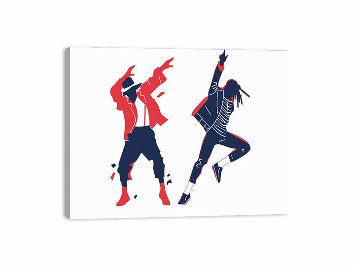 Two  Silhouettes Canvas Print