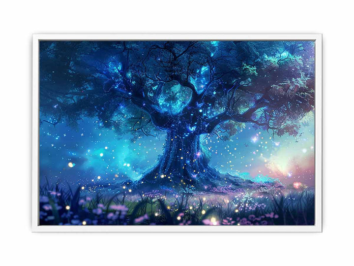 Galaxy Tree Framed Print