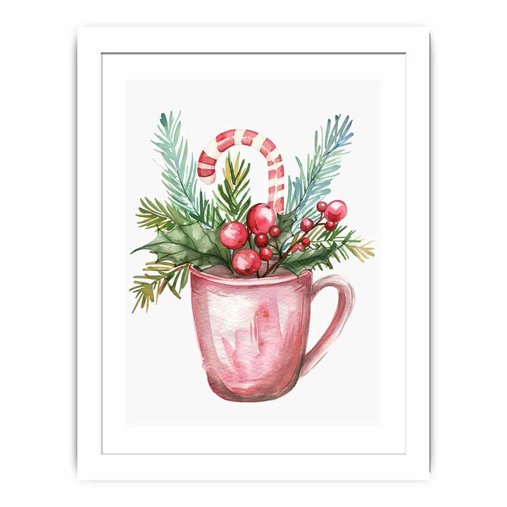 Christmas Mug Streched canvas