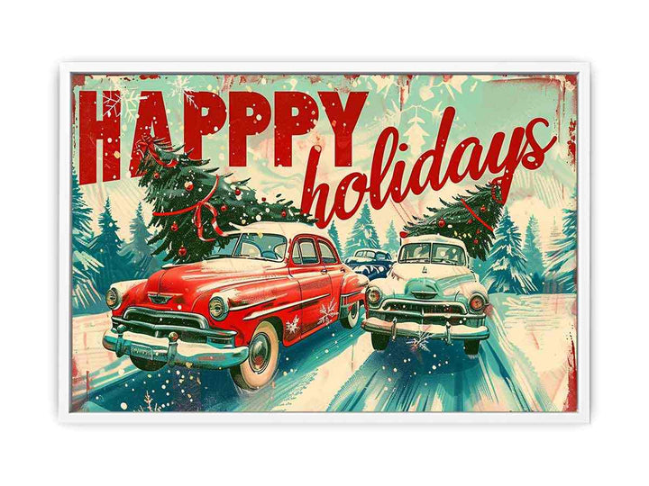 Happy Holidays Poster Framed Print