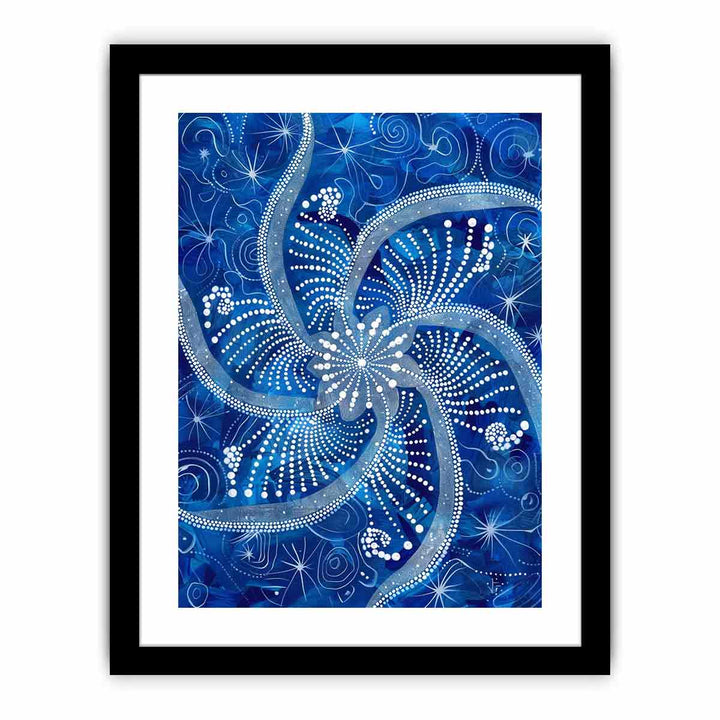 Blue Swirl   Art Print