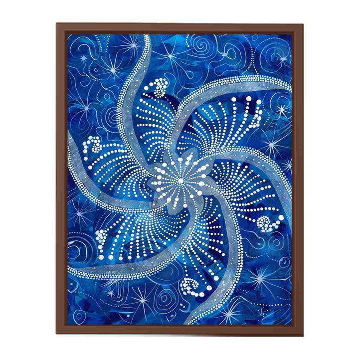 Blue Swirl   Poster