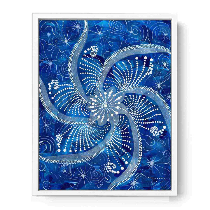 Blue Swirl  Framed Print