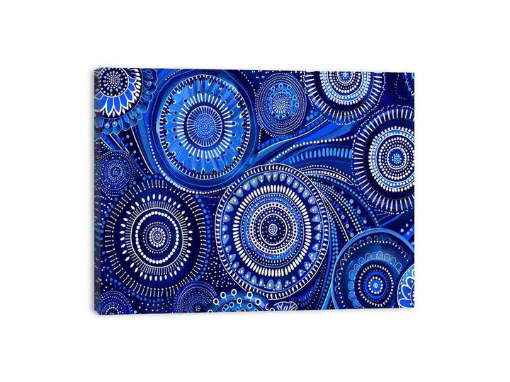 Blue Swirrls  Canvas Print