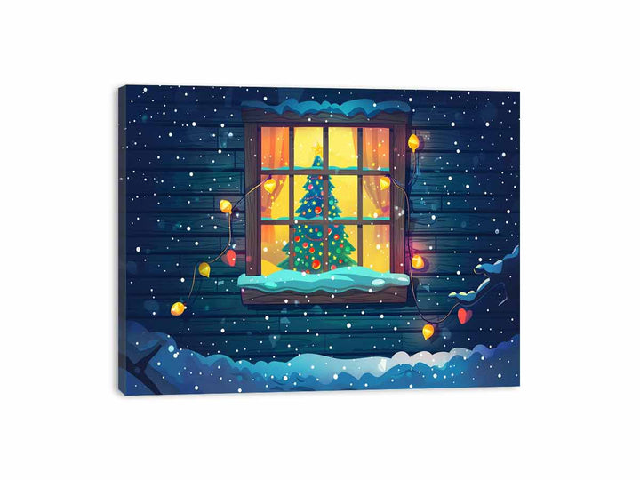 Christmas Window Canvas Print