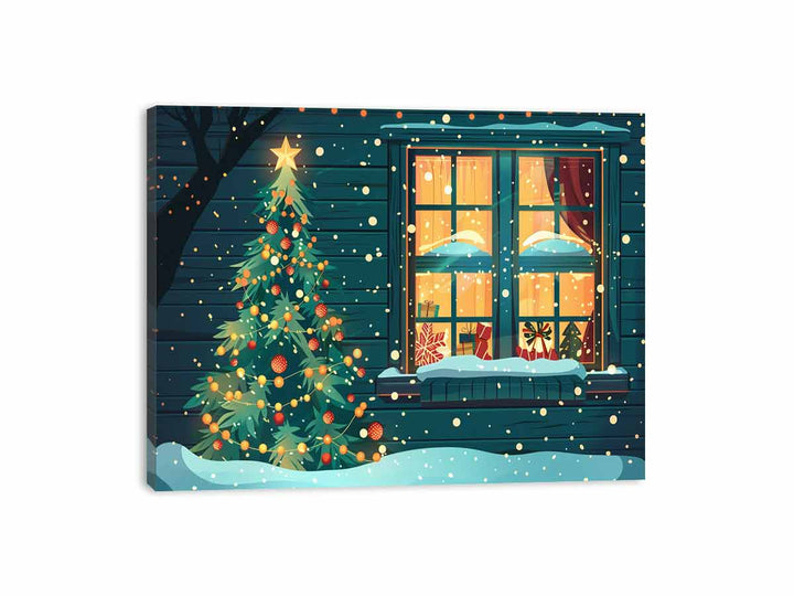 Christmas Window Canvas Print