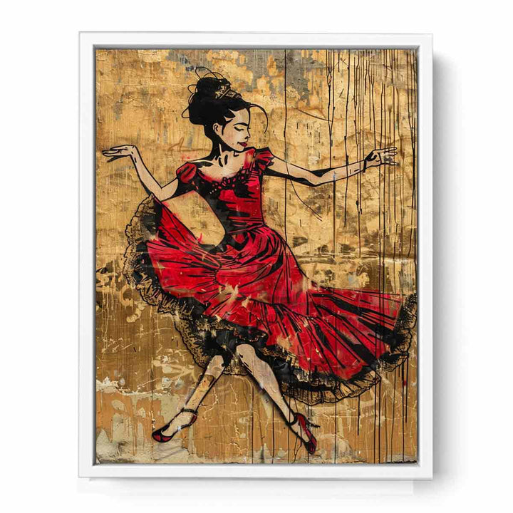 Dancing Flame Framed Print