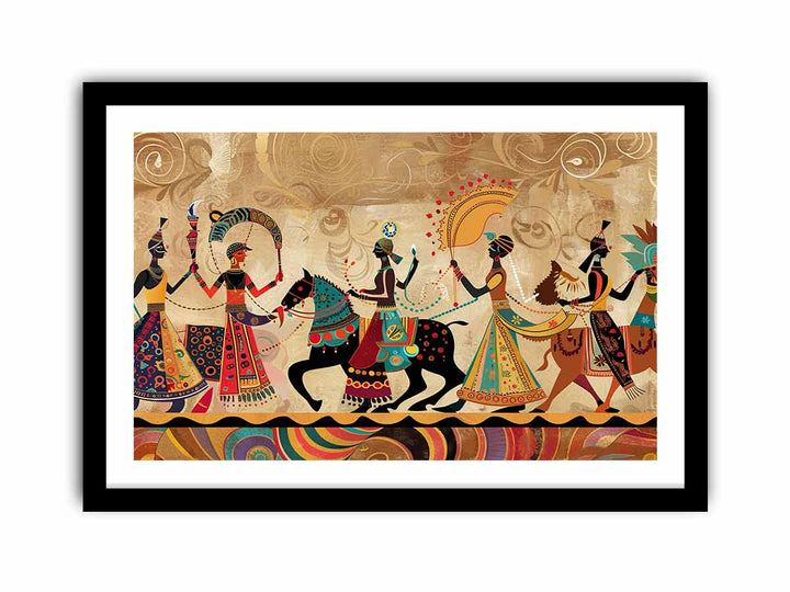 Indian  Wedding Parade  Art Print