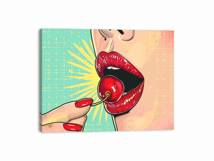 Beautiful Lips Canvas Print