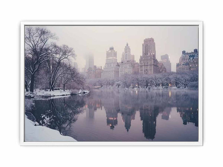 Central Park in Winter  Framed Print