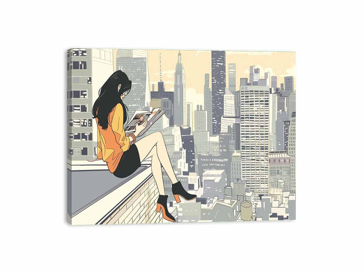 Roof Top Skyline Canvas Print