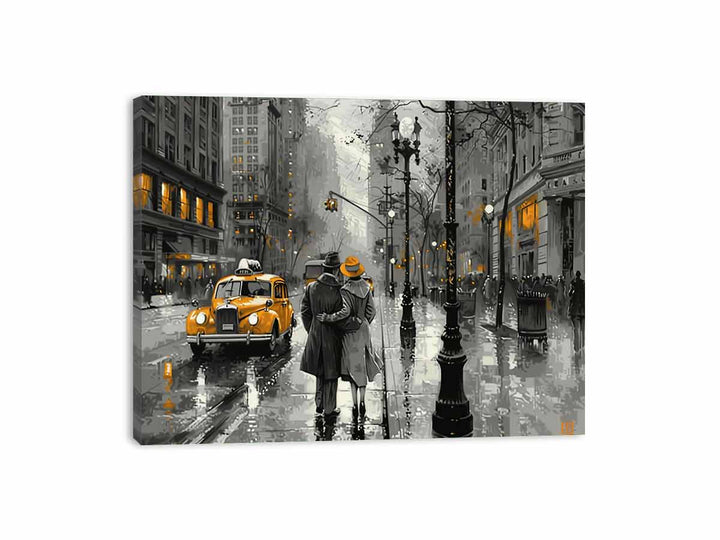 New York Street  Canvas Print