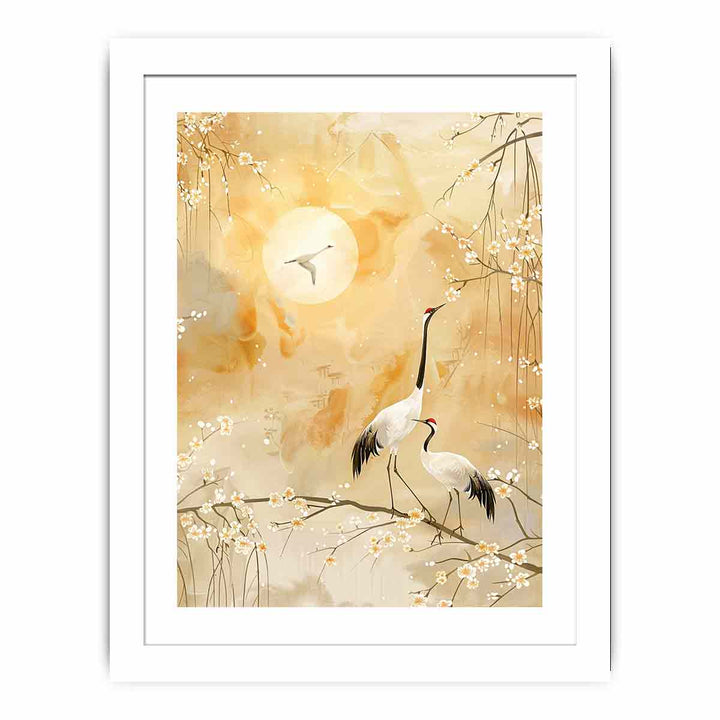 Cranes  Streched canvas