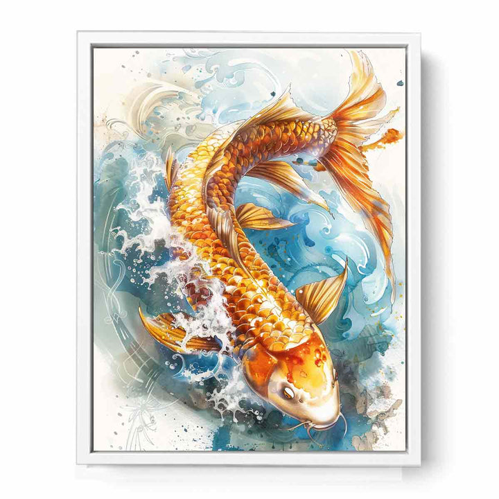 Lucky Koi Framed Print