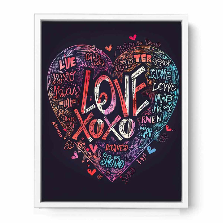 Love Xoxo  Framed Print